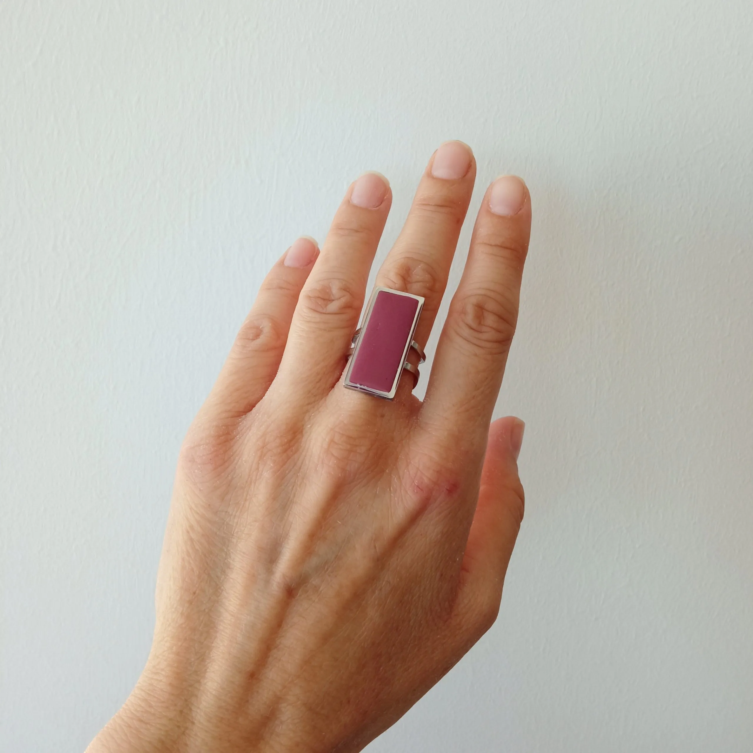 Nel Clay Jewelry - Rectangular rings 7 Rectangular rings - Image 7