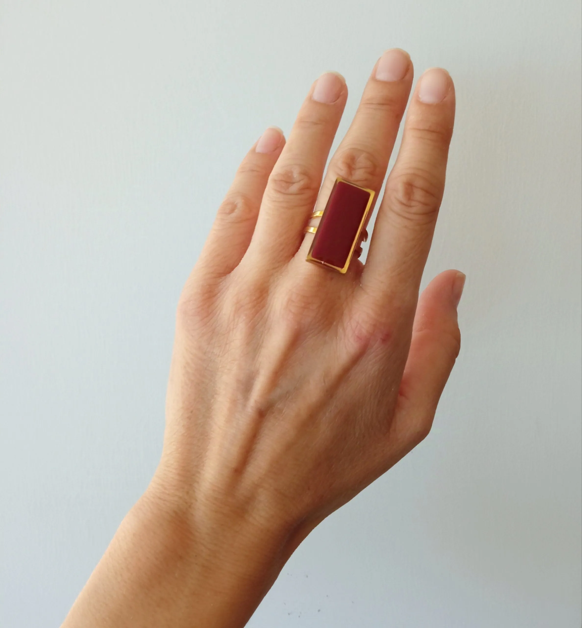 Nel Clay Jewelry - Rectangular rings 5 Rectangular rings - Image 5