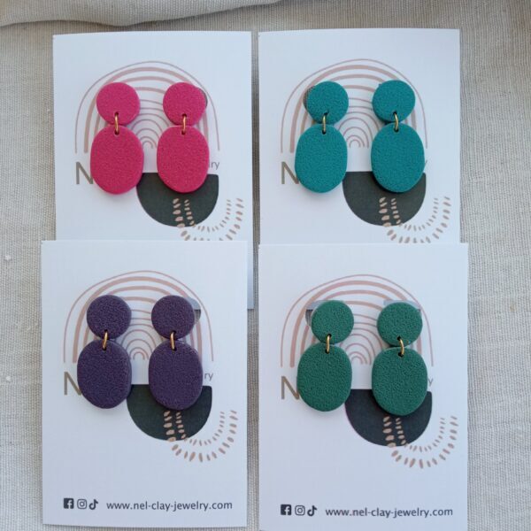 Minimal monochrome earrings