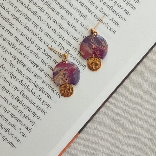 Marbled purple short dangles