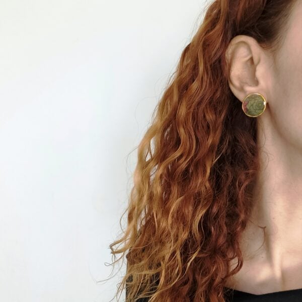 Floral circular studs