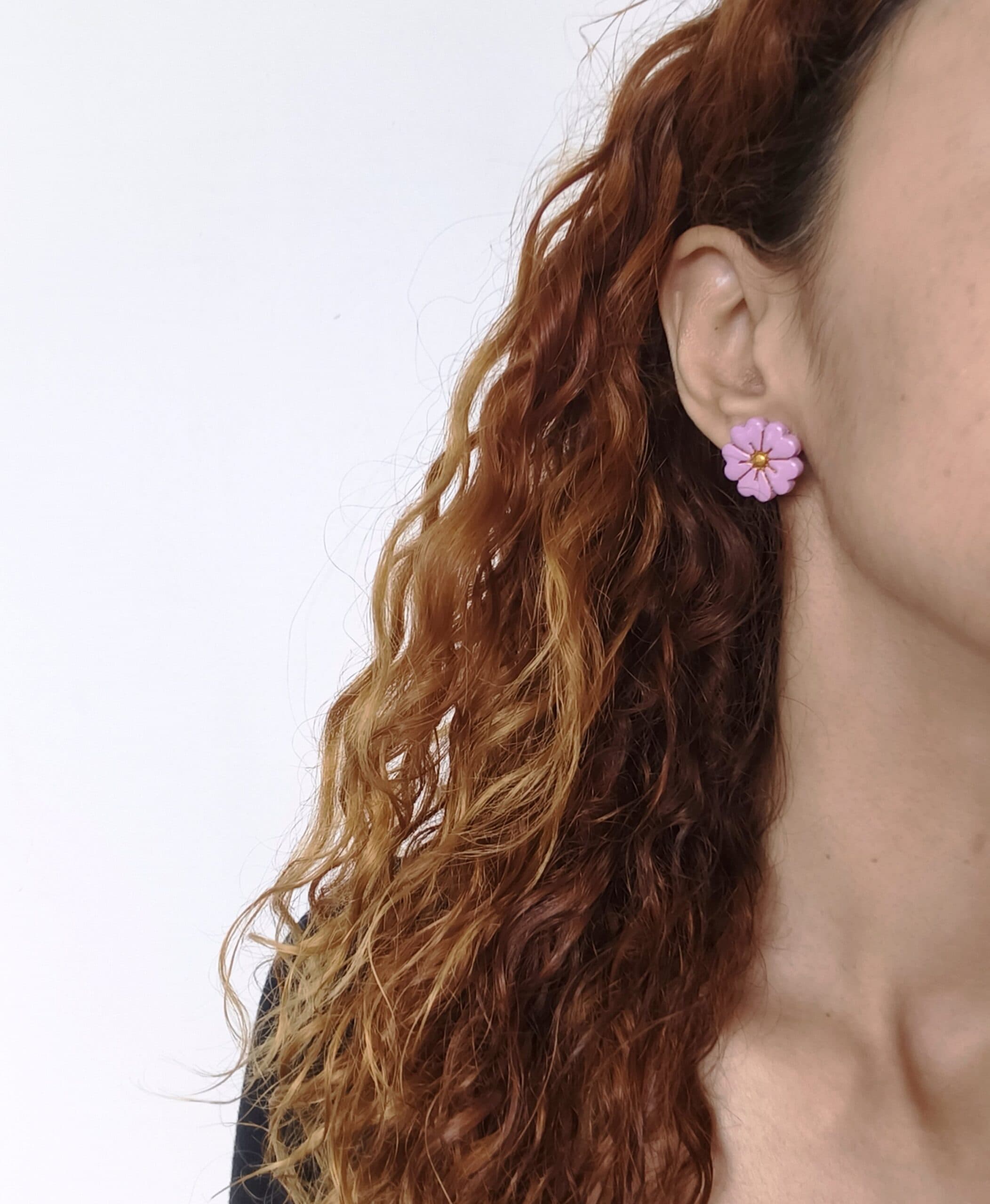 Nel Clay Jewelry - Flower stud earrings 8 Flower stud earrings - Image 8
