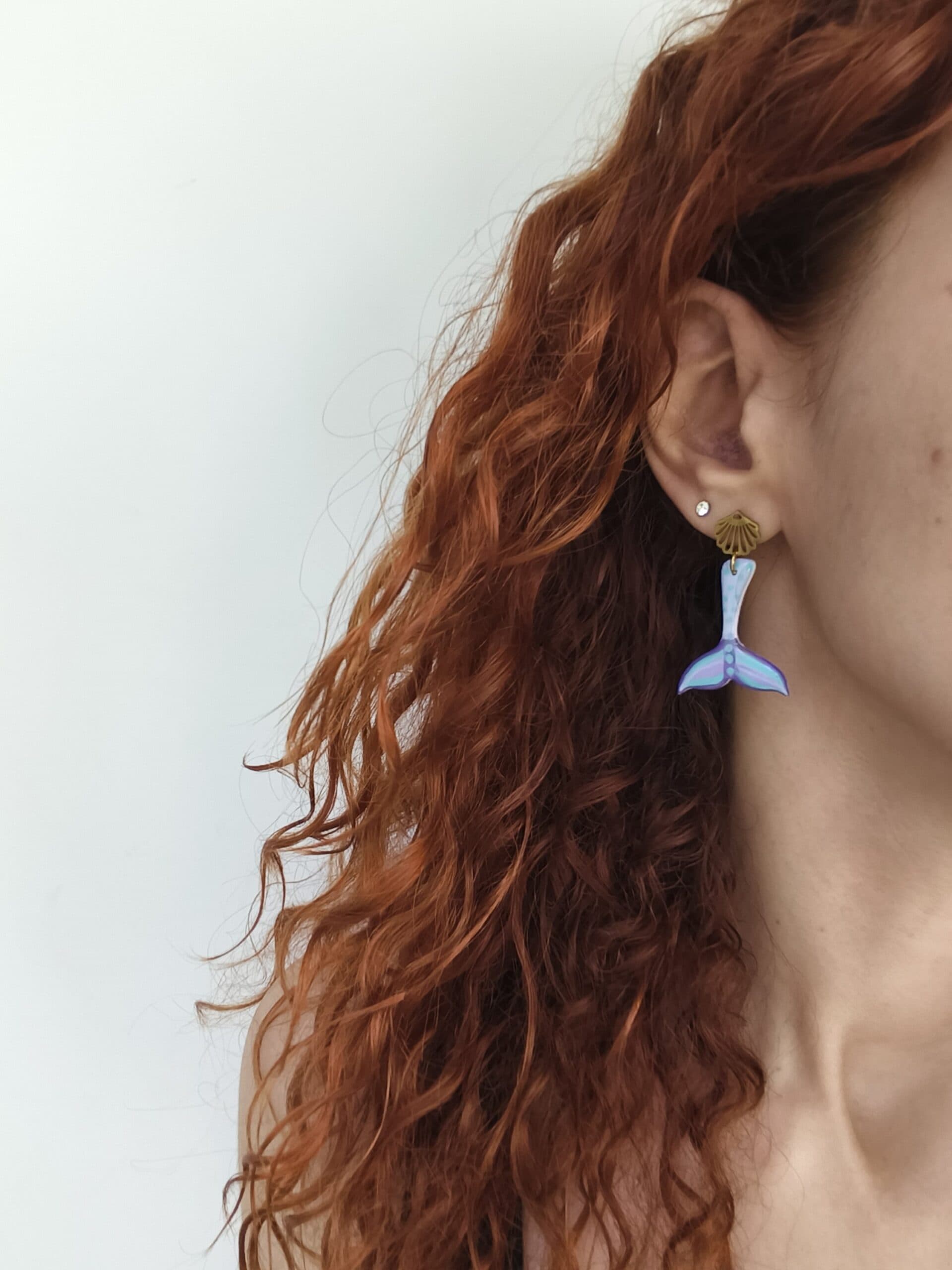 Nel Clay Jewelry - Mermaid earrings 3 Mermaid earrings - Image 3